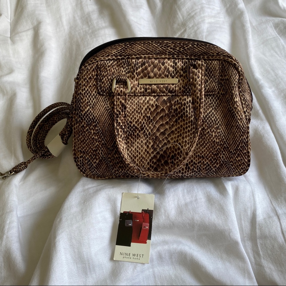 NEW WITH TAGS Nine West Reptile Design Purse